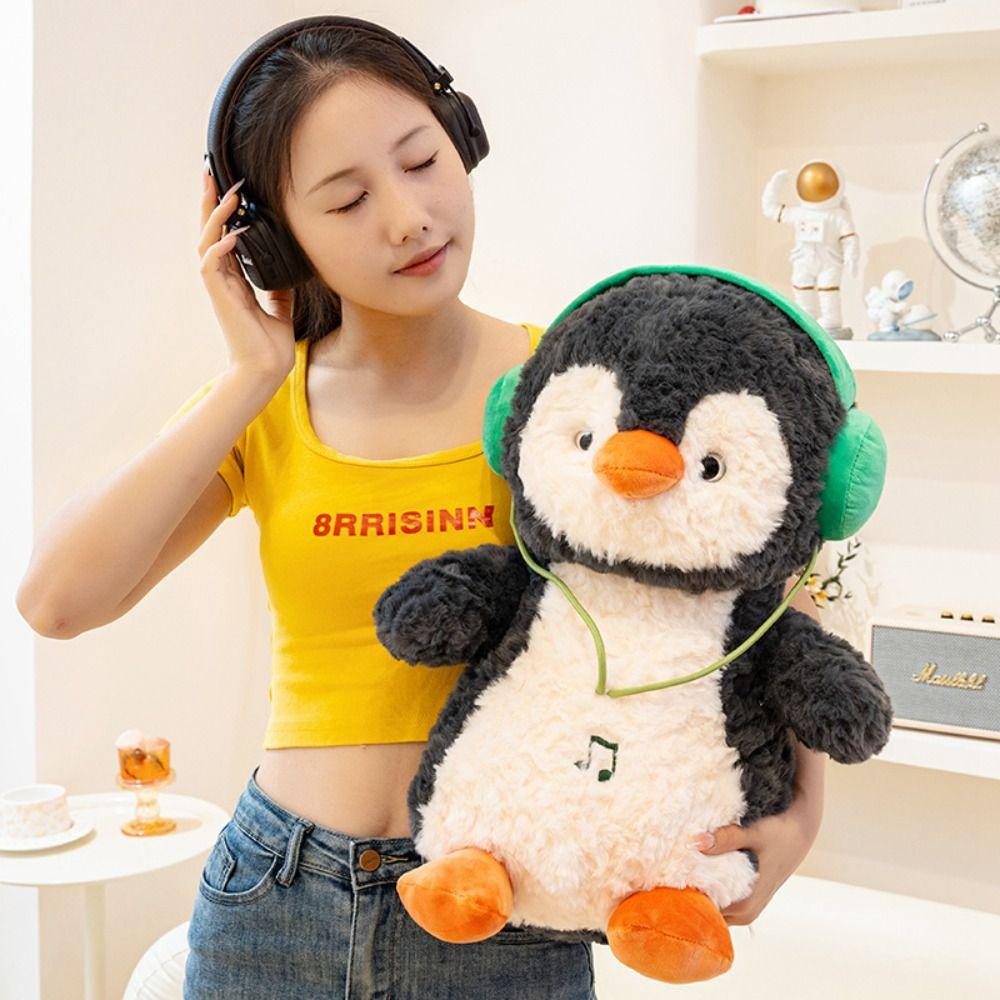 Soft Material Penguin Plush Toy Cartoon Style Soft Doll Animal Doll Throw Pillow  Christmas Present