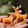 Simulated Creative Miniatures Individuality Home Decoration Sika Deer Figurines Forest Deer Elk