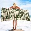Bamboo Print Oversized Sand Free Beach Towel Women Summer Quick Dry Beach Towel Mens Microfiber Lightweight Travel Beach Towel