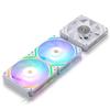 LTC 120mm PC Case Daisy 5V ARGB PWM Case Fan for Case Pack of White CF-121D Fan, Chaining, 3-Pin Lighting, 4-Pin Radiator/Computer Cooling,