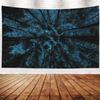 Looking Up Forest Starry Night Sky Wall Tapestry Tall Pine Tree Blue Cosmic Nature Landscape Scenery Bedroom Living Room