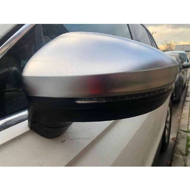Rearview Side Wing Mirror Caps Cover,for VW Tiguan Allspace L MK2 2017 2018 2019 2020, Gloss Black