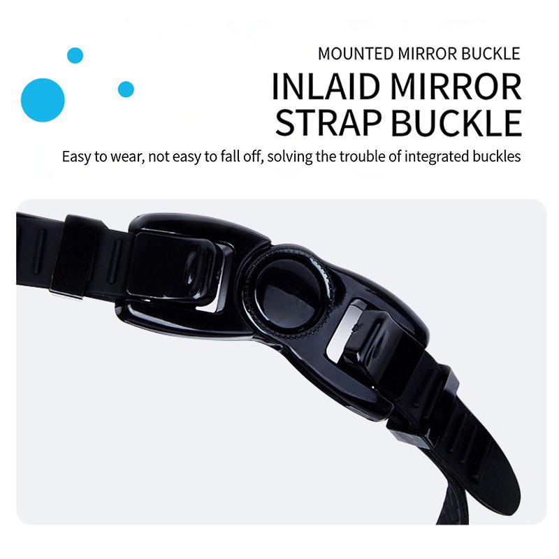 1 Set Nearsighted Swim Glasses Short-Sighted Goggles For Swimming Graded Eyeglasses With Grade Silicone Racing Goggles For Adult