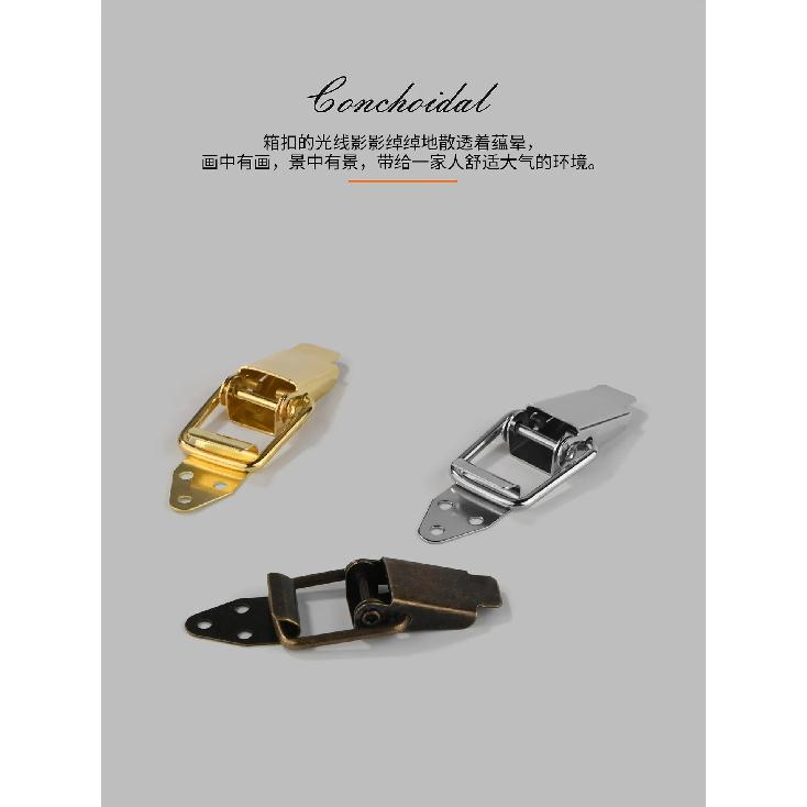 10Pcs Cabinet Box Locks Spring Loaded Latch Catch Toggle Stainless Steel Mini Spring Loaded Buckle Latch For Luggage Wooden Case