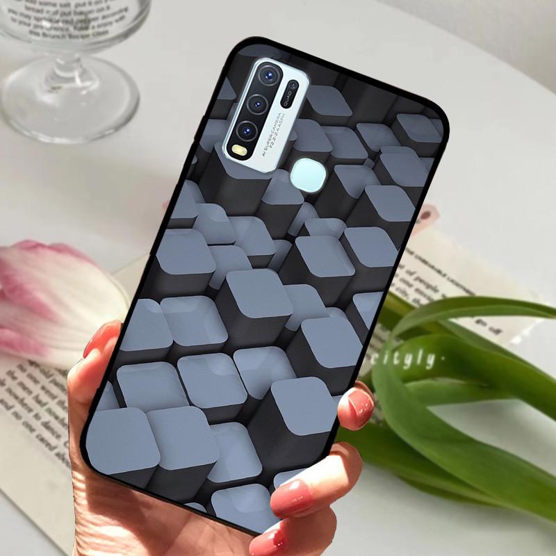 Pro Vivo Y30 1938 Y50 1935 Pouzdro zvířecí Silikonové Měkké TPU Zadní kryty Pro Vivo Y 30 50 Y30 2020 Pouzdro Ochranné Kreslené Funda