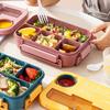 Přihrádka 1300ml přenosná krabička na oběd pro děti Studentská kancelář Bento krabička s vidličkou a lžící Mikrovlnná nádoba na jídlo