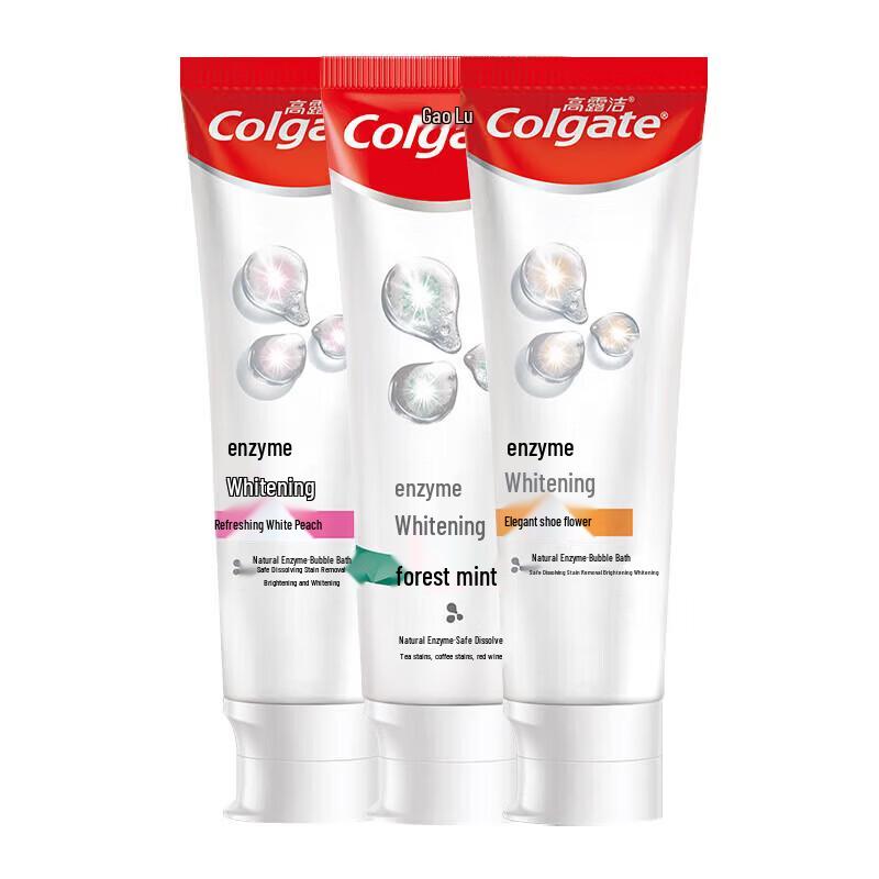 Colgate Enzyme Whitening Toothpaste 3-Pack освежающий персиковый
