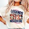 Retro Comfort 1990s Sandlot Legends Never Die Shirt, Baseball T-Shirt, Baseball Squad Crew Shirts, Baseball Team Tee