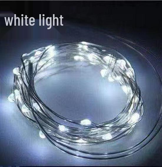 LED Copper Wire String Lights with Battery Box for Gift Box, Baking, Bouquet, Fresh Flowers, Cake, and Christmas Decorations.