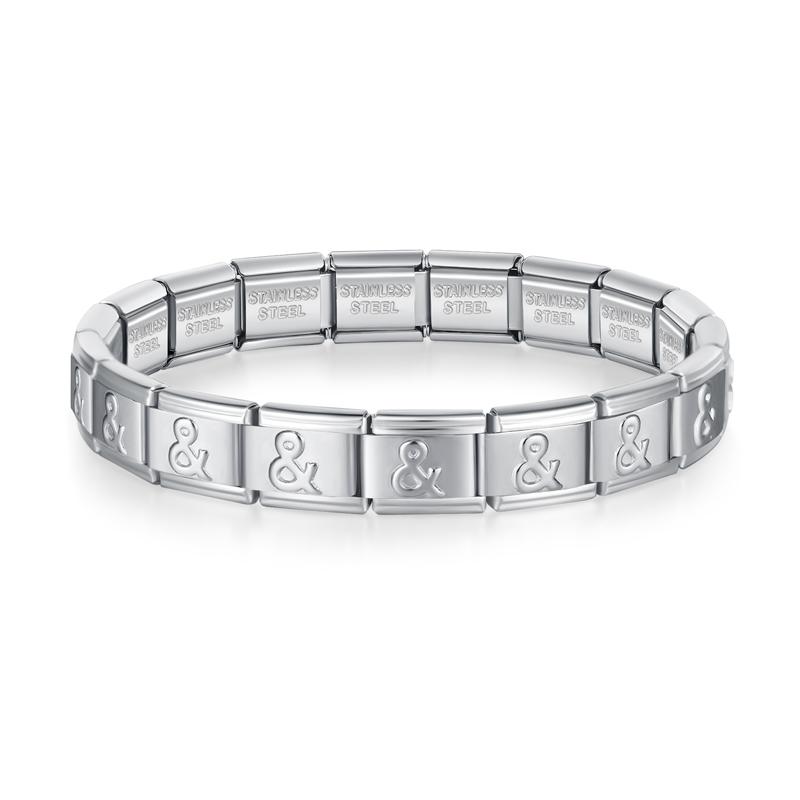 

Hapiship 2024 New Women s Jewelry DIY 9mm Width Itanlian Elastic Charm Bracelet Fashion Stainless Steel Fashion Bangle ST-Bao