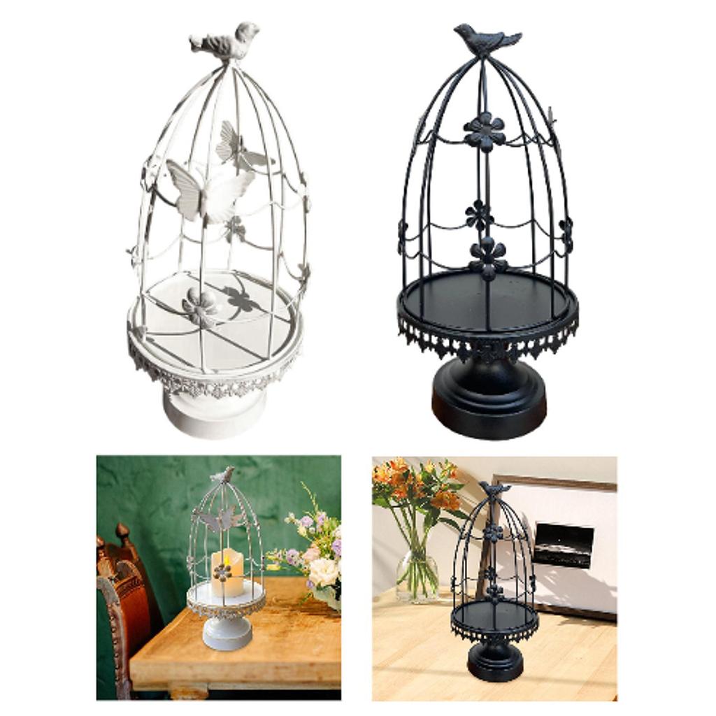 Birdcage Candle Holder Tealight Holder Decoration Club Rack Candle Stand for Dining Room Home Farmhouse Party Kitchen Counter