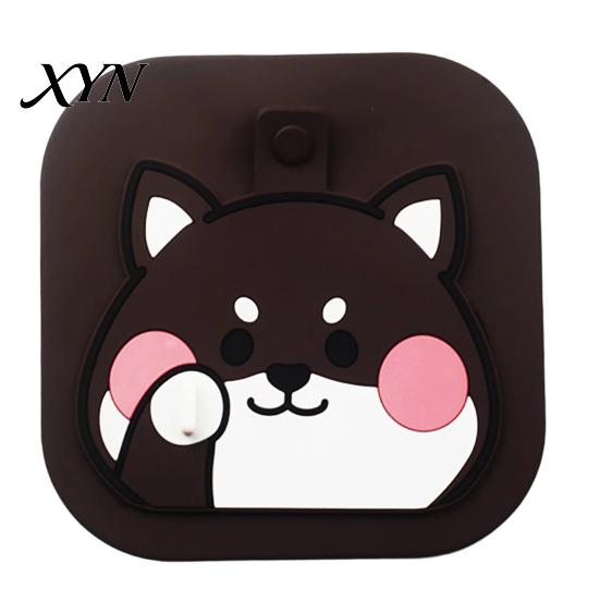 Sewer Anti-Odor Deodorizing Mat Cartoon Dog Floor Drain Cover, Silicone Shower Tub Stopper with Drainage Bathroom Hair Catcher Holes, for Kitchen