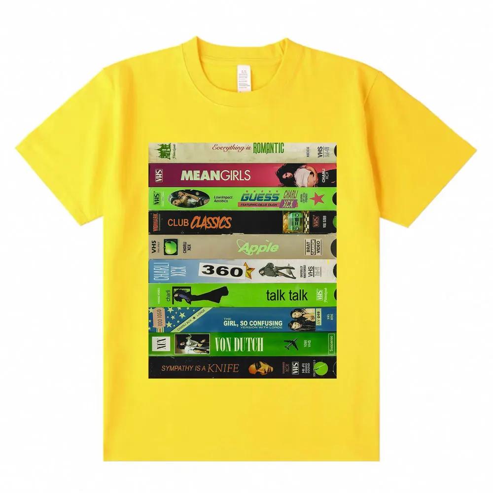 

Charli XCX Bratalbum graphic T-shirt hip-hop retro style oversized fan gift streetwear 4XL