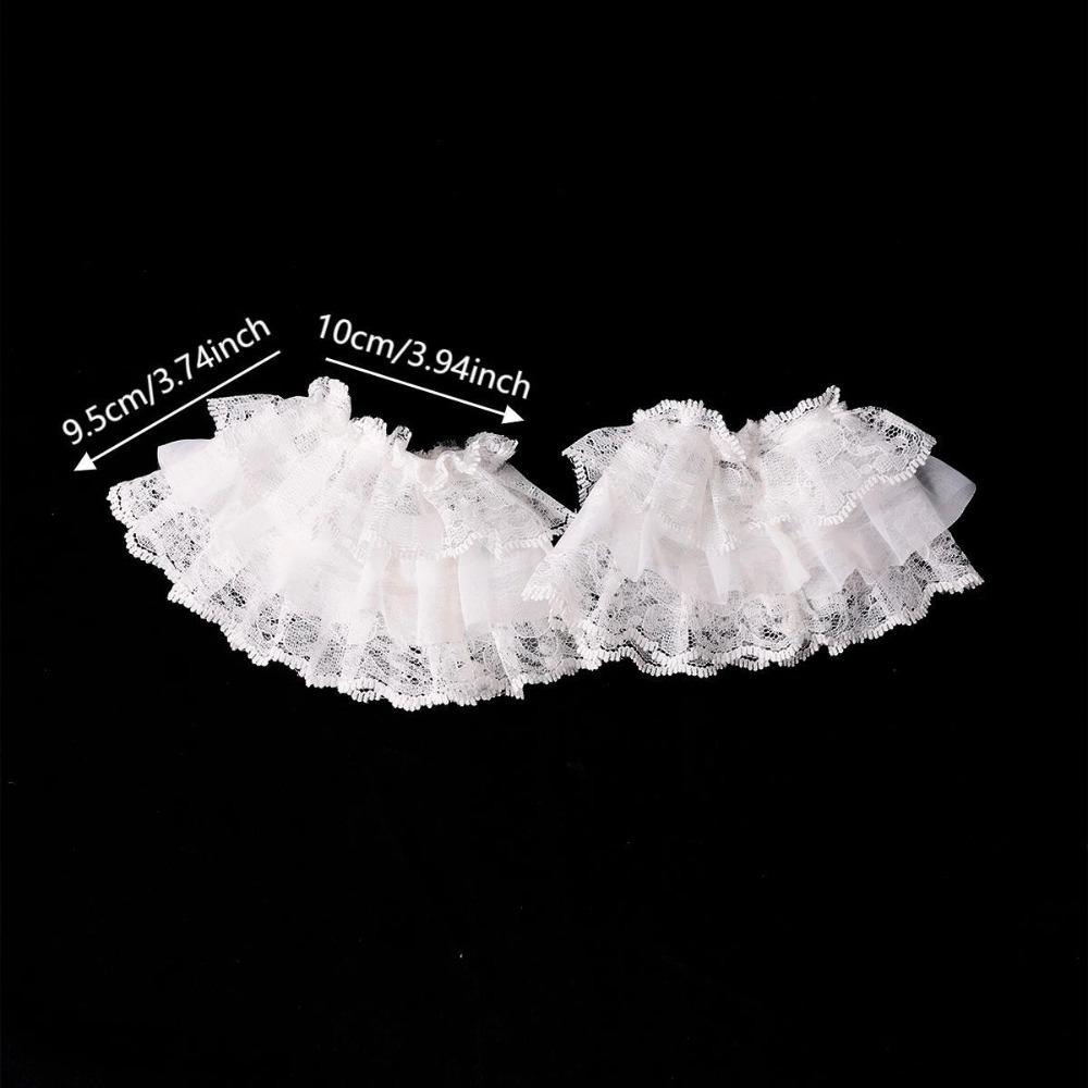 1 paire de couvre-chaussettes courts multicouches Couvre-pieds doux Style Lolita Bordures pour chaussettes JK