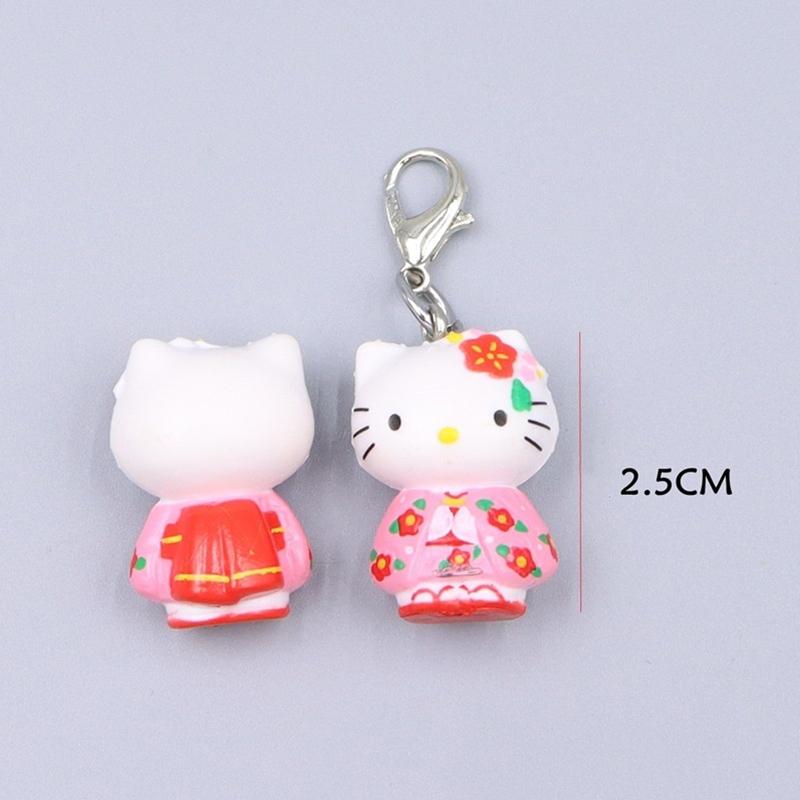 

Вінтажний Каваї Мультяшний Брелок Hello Kitty Милий Торт Кіт Кавун Кітті Підвіска Сумка Декор Аксесуари Подарунки