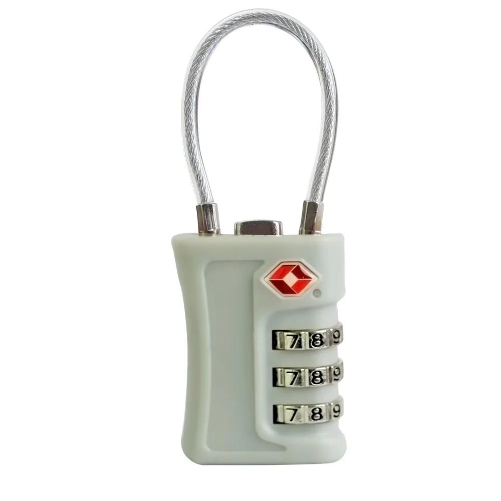 TSA Customs Code Lock Portable Anti-Theft 3 Digit Combination Password Lock Travel Luggage Security Tool Cabinet Locker Lock