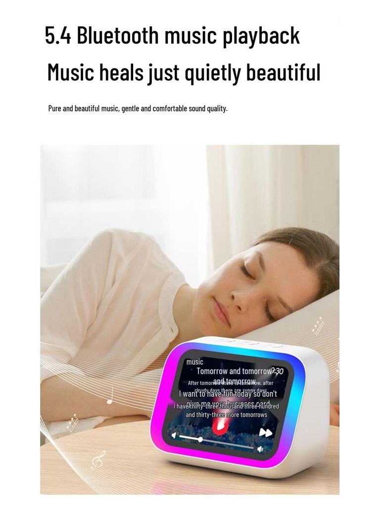 Smart Clock Bluetooth Speaker TF26PRO: Portable with Display and High-Quality Sound