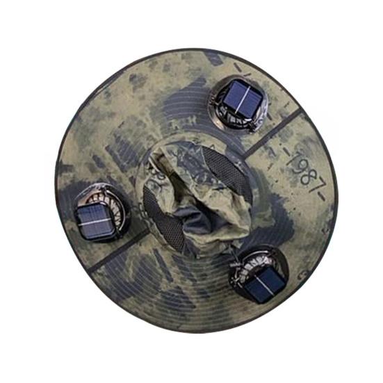 

Men Hat Summer Outdoor Mountaineering Fishing Anti-UV Sun Hat with USB Solar Charging Built-in Fan Three Speed Settings Hiking Cooling Hat