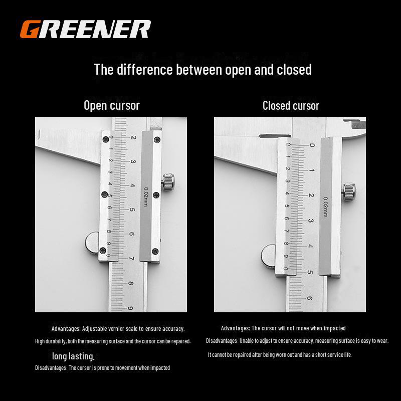 Green Forest Digital Vernier Caliper - High-Precision Measuring Tool (150mm/200mm/300mm)