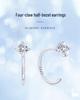 Classic Four-Prong D-Color Moissanite Earrings in 18K Gold-Plated 925 Sterling Silver