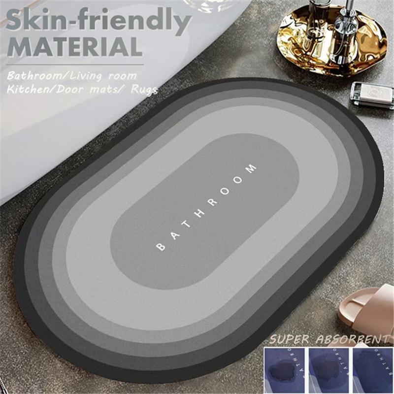 Super Absorbent Floor Mat Anti Slip 30 Colors Quick Drying Bathroom Mat Floor Carpet Easy To Clean Home Oil Proof Kitchen Mat