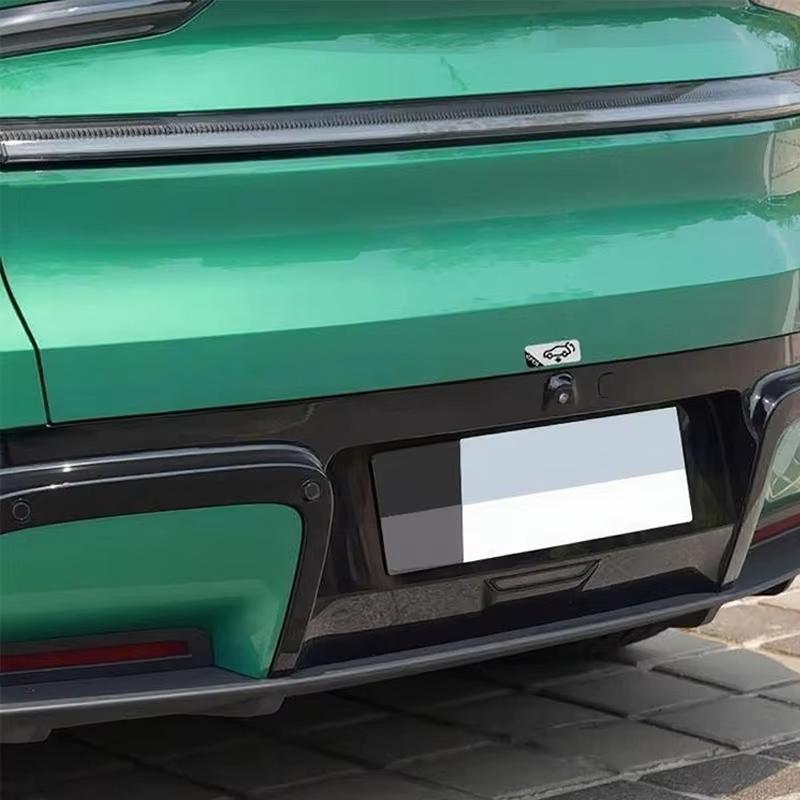 Personalized Car Trunk Auto Opening Prompt Sticker Electric Vehicle Warning Decal Waterproof Car Accessories Decoration