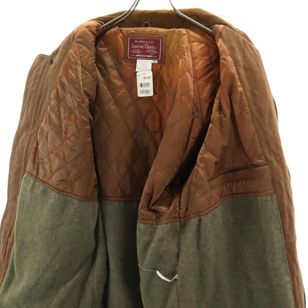 American Classics unused Genuine Leather leather jacket M Beige Tagged Men's Used