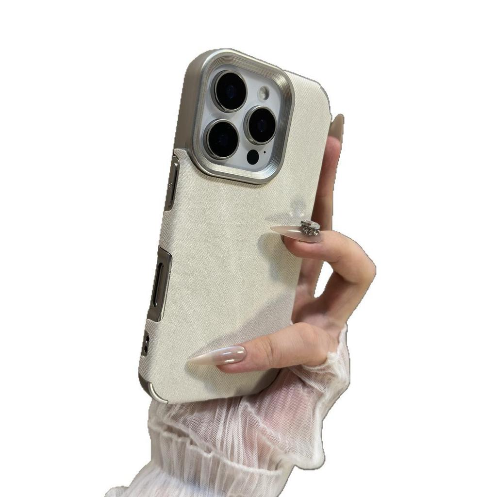 Retro Denim Soft Phone Case for iPhone 13/15/16/17 Pro Max - Stylish Full Coverage Unisex