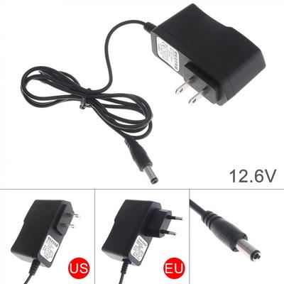 110 cm 12,6 V Netzteil-Ladegerät mit EU-Stecker und US-Stecker für Lithium-Bohrmaschine/Schraubendreher