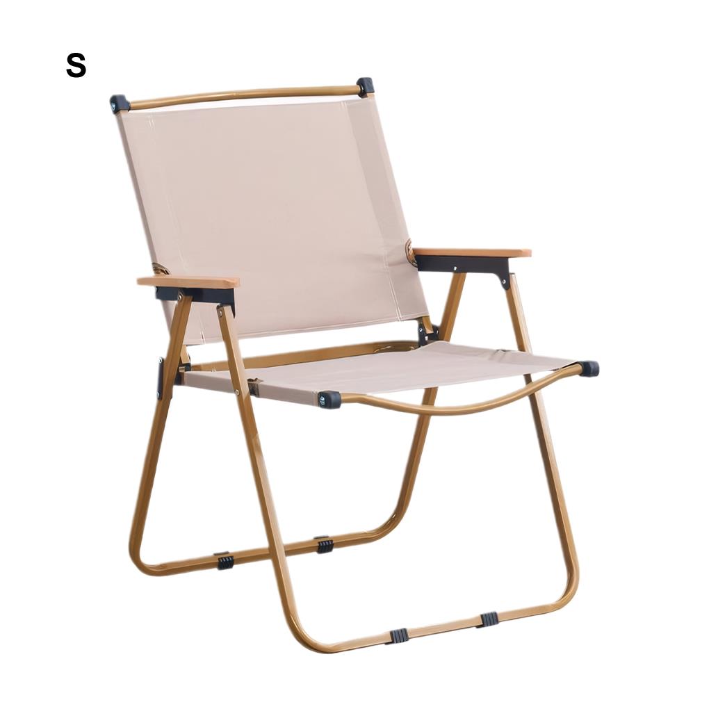Durable Camping Chairs For Adults Made Of Sturdy Carbon Steel Chair Is Sturdy And Can Withstand Cream-coloured Large Size