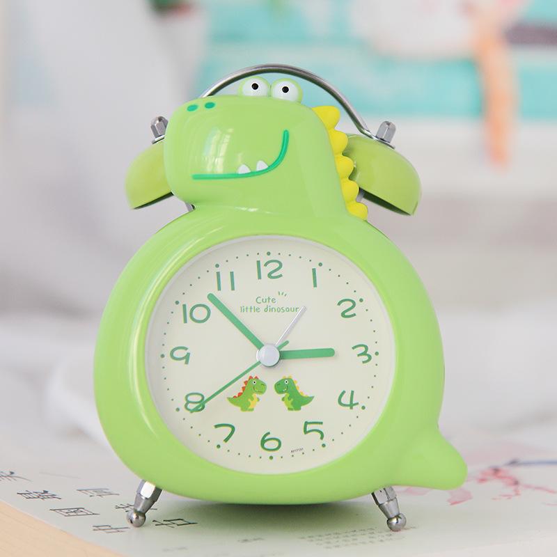

Ringtone Sounds Loudly Students and Children s Bedside Luminous and Silently When They Walk In Bedside Cartoon Dinosaur Ringing Alarm Clock 3 inch