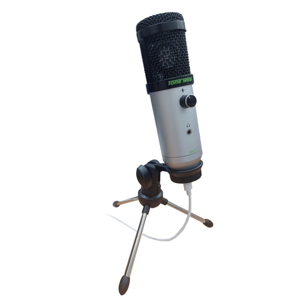 ToneWeal UM48 USB Condenser Microphone, Gray