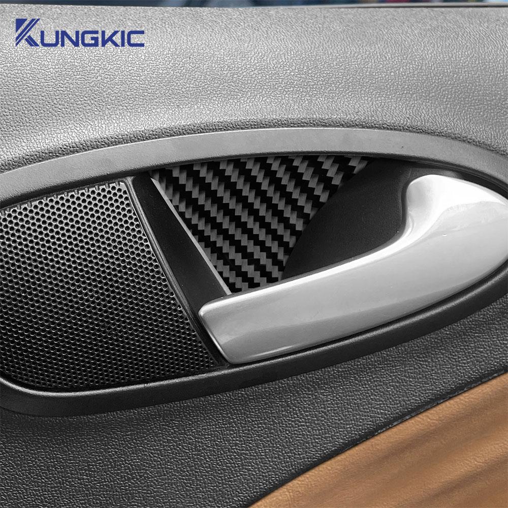 Real Soft Carbon Fiber Sticker For Seat Leon 2005 2006 2007 2008 2009 2010 2011 2012 LHD RHD Car CD Panel Inteior Accessories