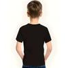European sizes Boys Clothing T Shirt Youth Black Version Unisex Crew Neck Casual Style Perfect for Summer