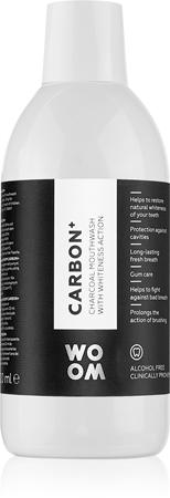 

Woom Carbon+ Mouthwash Activated Charcoal Whitening Mouthwash TU прозрачный