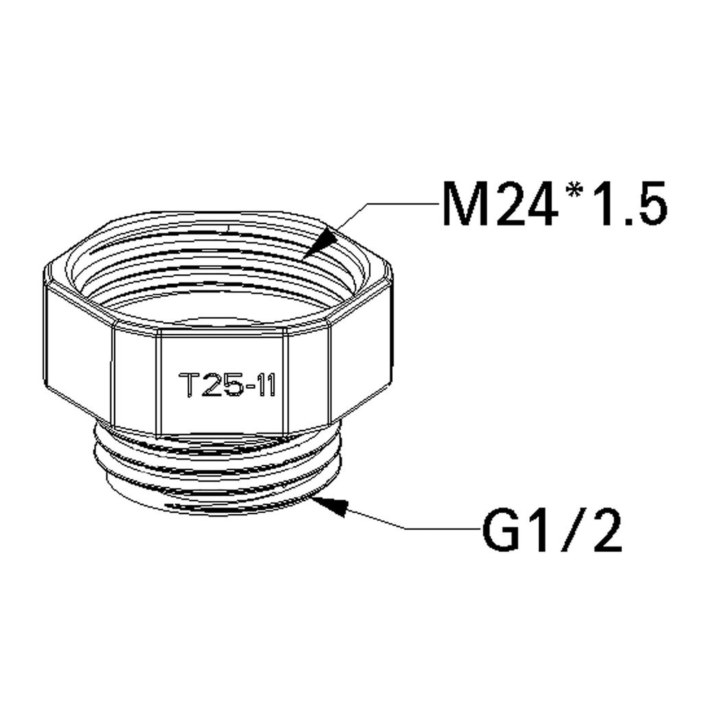 Mythtrail Shower Hose Adapter Mixer Tap Conversion Shower Hose Pipe Adapter with Gasket Gray with G1/2 (Compatible Taps)