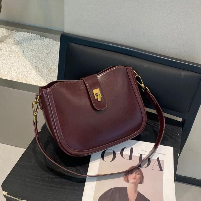 Vegetable Tanned Cowhide All-match 2025 New Retro Trend Shell Bag Women Niche High-end Shoulder