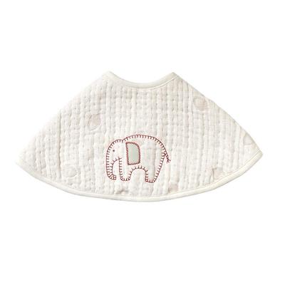 10mois Hoppetta Fluffy Gauze BIB BATON Guri Natural White 20211000 (Dimowa) - (6-layer Gauze) (Bib Baton)