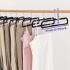 10CS Velvet Hangers Non Slip,Black Thin Space Saving Clothes Hanger for Closet Storage, Bra Jean Pants Organizer
