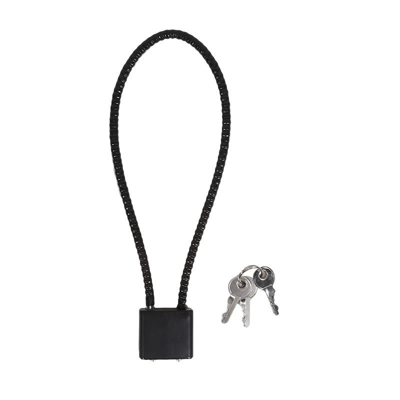1pc Soft Steel Cable Anti-Theft Padlock With Multiple Sizes For Cabinets Helmets Baskets Keys Suitable For Indoor And Outdoo