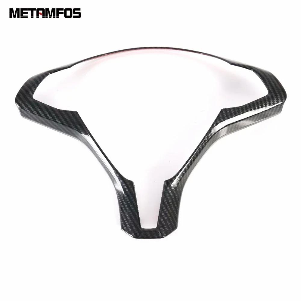 Steering Wheel Cover Trim Sticker For Tesla Model X 2016 2017 2018   Carbon Fiber Interior Accessories Car Styling