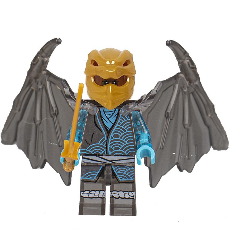 Ninja Warrior Superhero Doll With Weapon Single Building Block Assembly Toy