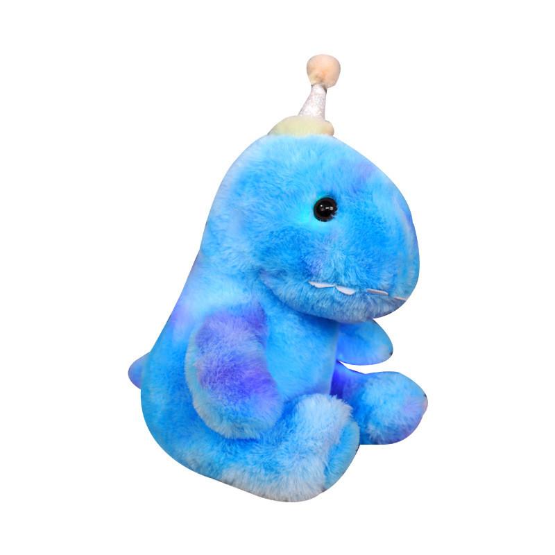 Dinosaur Cartoon Glowing Plush Toy Cute Doll Sleeping Birthday Gift Valentine