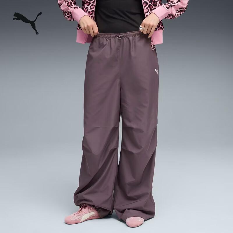 

PUMA Women s Classic Retro Sporty Wide-Leg Parachute Pants M