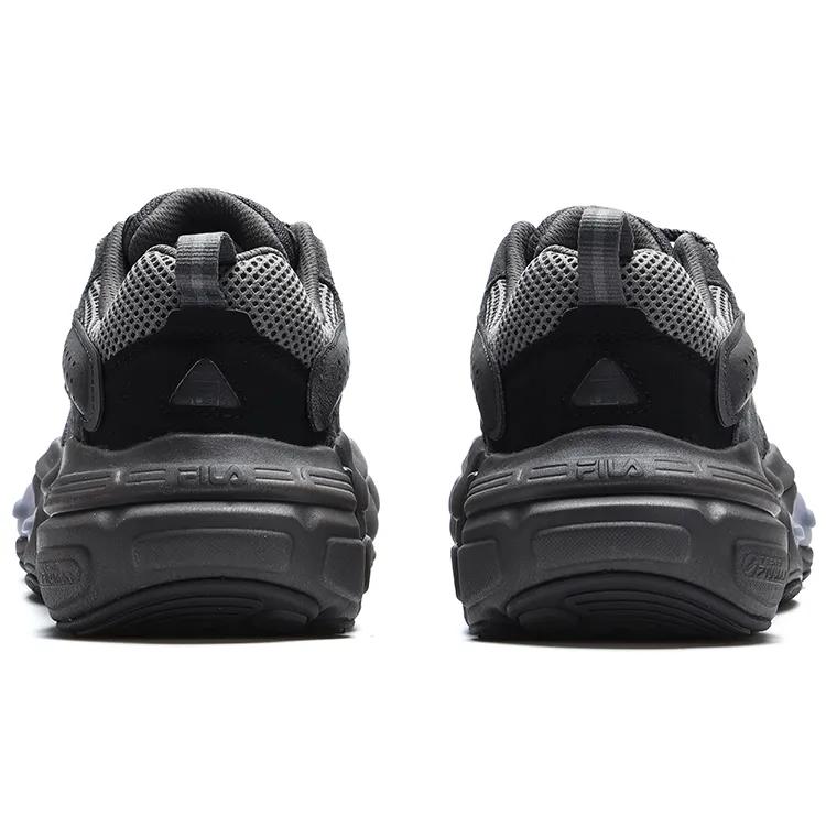 FILA ET Vintage Cushioning Abrasion Resistant Breathable Lightweight Low top Casual Shoes Women's Black (Unisex) Casual Shoes F12W312120FBF
