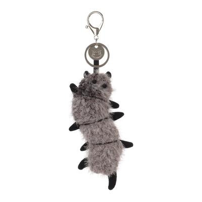 Apricot Lamb Black Devil Centipede Cute Soft Keychain Plush Toy, Perfect for Boys and Girls, Fits Kids Backpacks and Purses, 12cm