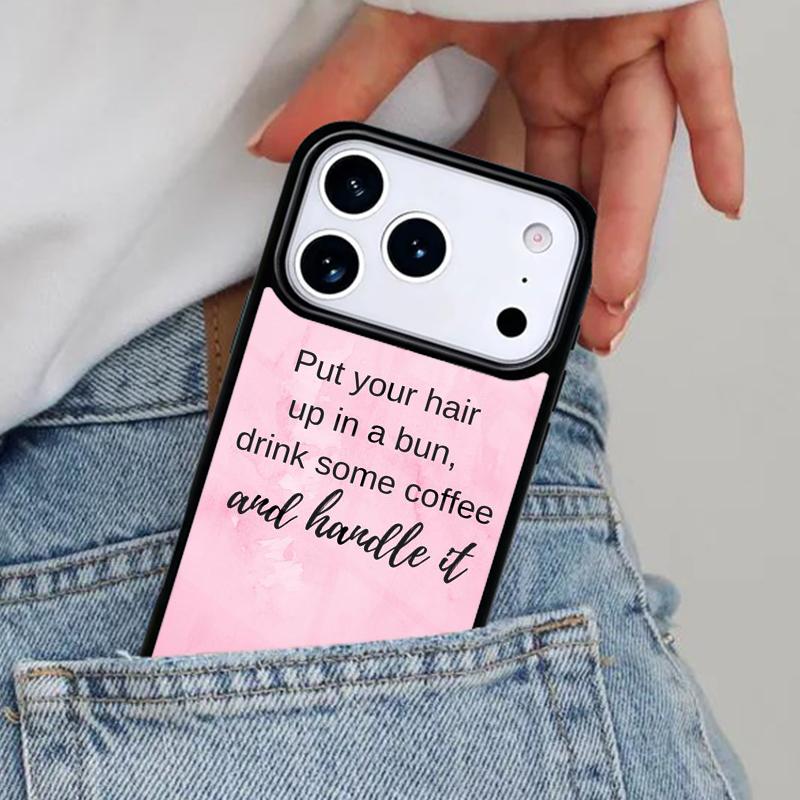 Rosa Workout Motivation Fitnessstudio Handyhülle für iPhone 17ProMax 12 13 14 15 16e 17 Pro Max Plus Air Cover