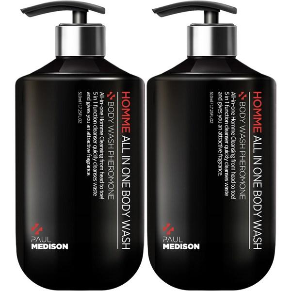 

Paul Madison Homme большой гель для душа «все в одном», 510 мл, 2 комплекта корейской косметики