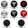 Autoaufkleber Tesla Auto 56mm Emblem Abzeichen Aufkleber Original Radkappe Auto Zubehör Für Tesla Model 3 Model Y S X Radnabe