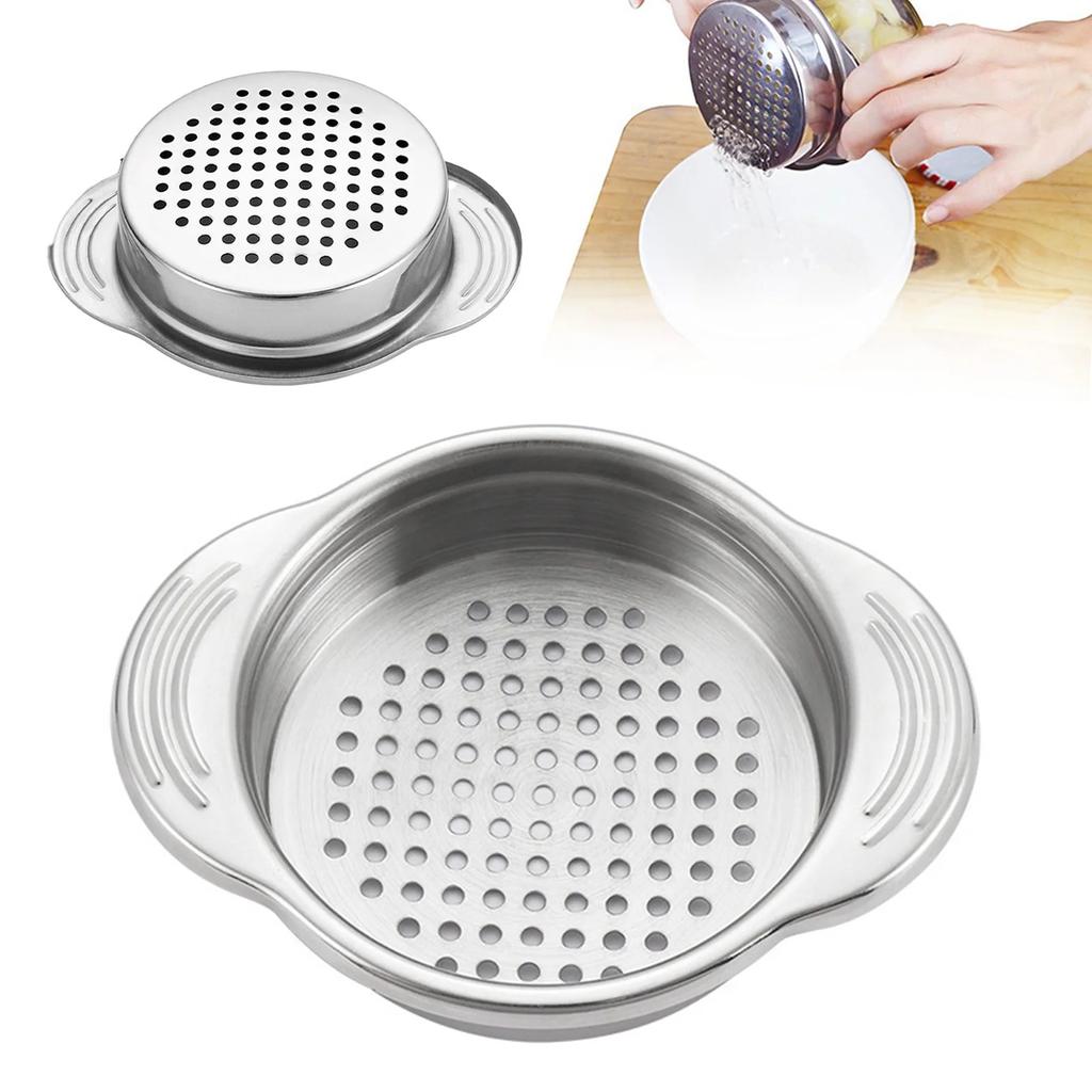 Can Strainer Stainless Steel Can Colander Vegetable Fruit Can Strainer for Beans Vegetables Fruit Tuna Universal